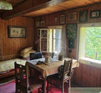A picturesque room in a rustic style, a family house with wooden furniture.