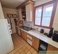 Kitchen, traditional, rustic kitchen, wooden cabinets, coffee maker, white tiles, family house.