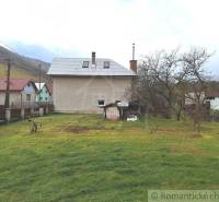 A family house with a metal roof, a garden with a lawn, trees, and a country fence.
