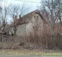 An old family house surrounded by bushes and trees, with occasional branches overhanging the fence.