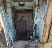 The old wooden door leads to a basement with abandoned objects and strange properties.