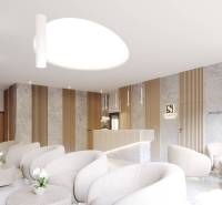 The recreational apartment offers a spacious interior with comfortable seating and pleasant lighting.
