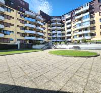 Residential complex on Cikkerova Street in Bratislava - Karlova Ves with a central courtyard.