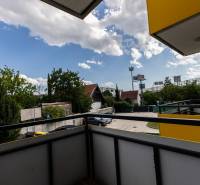 Balcony in a 3-room apartment with a view of Na piesku street, Bratislava - Ružinov.