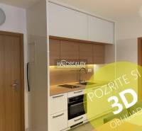 The kitchen unit and appliances in the compact 3-room apartment offer a practical solution.