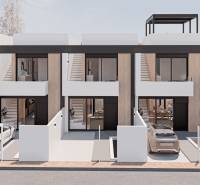 Terraced family houses in San Pedro del Pinatar with parking spaces and a terrace.