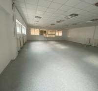Empty room with a gray floor and a white ceiling in the Warehouses and Halls area.