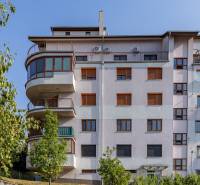 The building with rounded balconies on Drotárska Road in Bratislava - Staré Mesto.