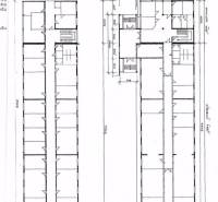Floor plans of production areas showing rooms and corridors.