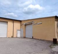 Warehouses and halls on Kpt. Nálepku Street in Ilava with industrial garage doors.