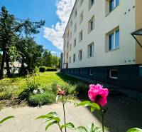 A building on Hviezdoslavova Street in Spišská Nová Ves with green surroundings.