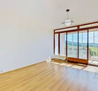 A spacious room with wooden flooring and a large window in a 4-room apartment.