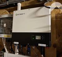Installation of a Growatt photovoltaic inverter in a family house.