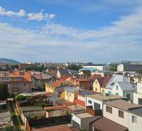 A view of the rooftops of houses in Košice - Juh district on Milosrdenstva Street.