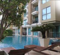 Construction of apartments in Pattaya with a pool and terrace for maximum comfort.