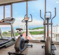 Gym with a sea view, apartment construction, Pattaya.