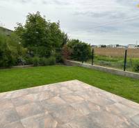View from the family house on Nevädzová Street in Kalinkovo, terrace with lawn and view.