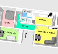 3-room apartment on Boriny Street. Bedroom, children's room, kitchen, living room, bathroom, loggia.