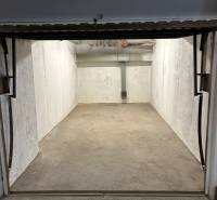 Empty garage space with concrete floor and walls, Garages.