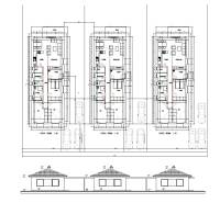 Floor plan of a three-story family house on Veselé Street, including parking spaces.