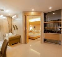 Interior of a 2-room apartment with comfortable seating and a spacious bedroom.