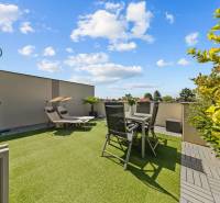 Terrace in a 4-room apartment on Záhradná Street in Most pri Bratislave.