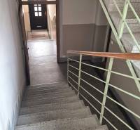 A staircase leading to the entrance in a 5 or more room apartment.
