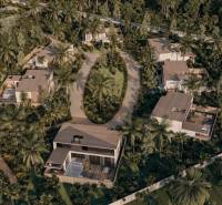Luxury family homes amidst greenery and palm trees in Zanzibar North.