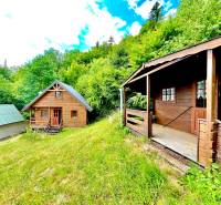 Wooden cottages surrounded by nature in a family house in Štefultov on a meadow.