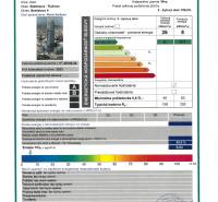 Energy label for an apartment building on Pribinova Street in Bratislava evaluates a 2-room apartment.