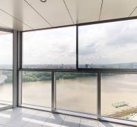 View from the loggia of a 4-room apartment in Bratislava - Staré Mesto, Pribinova, overlooking the Danube.