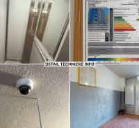 Apartment building on Kyjevská in Trenčín: elevator, energy certificate, security camera, entrance hallway.