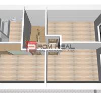 Floor plan with wooden flooring, bathroom, toilet, and windows, designed for residential plots.