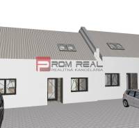 Visualization of a semi-detached house with parked cars, suitable for plots - living in Štefanová.