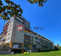 Apartment building at Koprivnicka 9/F in Bratislava IV, with the inscription 