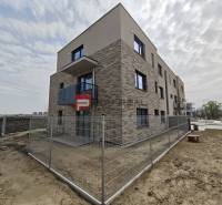 Exterior of a new building in Pezinok on Pezinska Street with 2-room apartments.