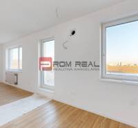 An empty room with white walls and a wooden floor in a two-room apartment.
