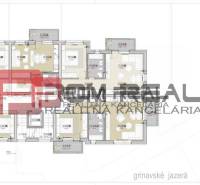 The floor plan shows the second floor layout of two-bedroom apartments on Limbašská Street.