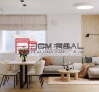 The living room on Limbašská Street offers a cozy space of a 2-room apartment with practical furniture.