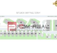 Plan of residential development with building labels on Limbašská cesta street.
