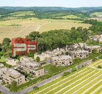 Visualization of a new residential complex on Limbašská cesta street near vineyards and nature.