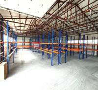 Warehouse space with shelves in halls on Šúrska Street in Modra.