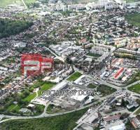 Aerial view of plots near Šenkvická Road in Pezinok, suitable for residential use.