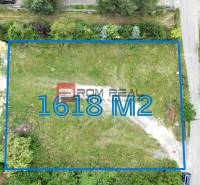Aerial view of a building plot in Marianka near Štúrova, suitable for residential purposes.