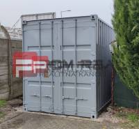 Container placed near a concrete fence in the area of Warehouses and Halls Bratislava III Púchovská.