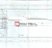 Floor plan of production premises on Nová Street in Pezinok with detailed dimensions.
