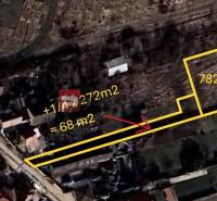 Aerial view of a 782 m² plot on Cintorínska Street 463.