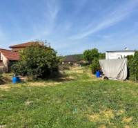 Garden in Dolný Bar with various houses and vegetation, suitable for residential plots.
