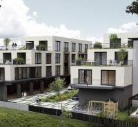 Construction of apartments on M.R. Štefánik Street in Trenčín with modern architecture.