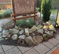Stone garden at the Gastro premises at Devínske Lake in Devínska Nová Ves, Bratislava.